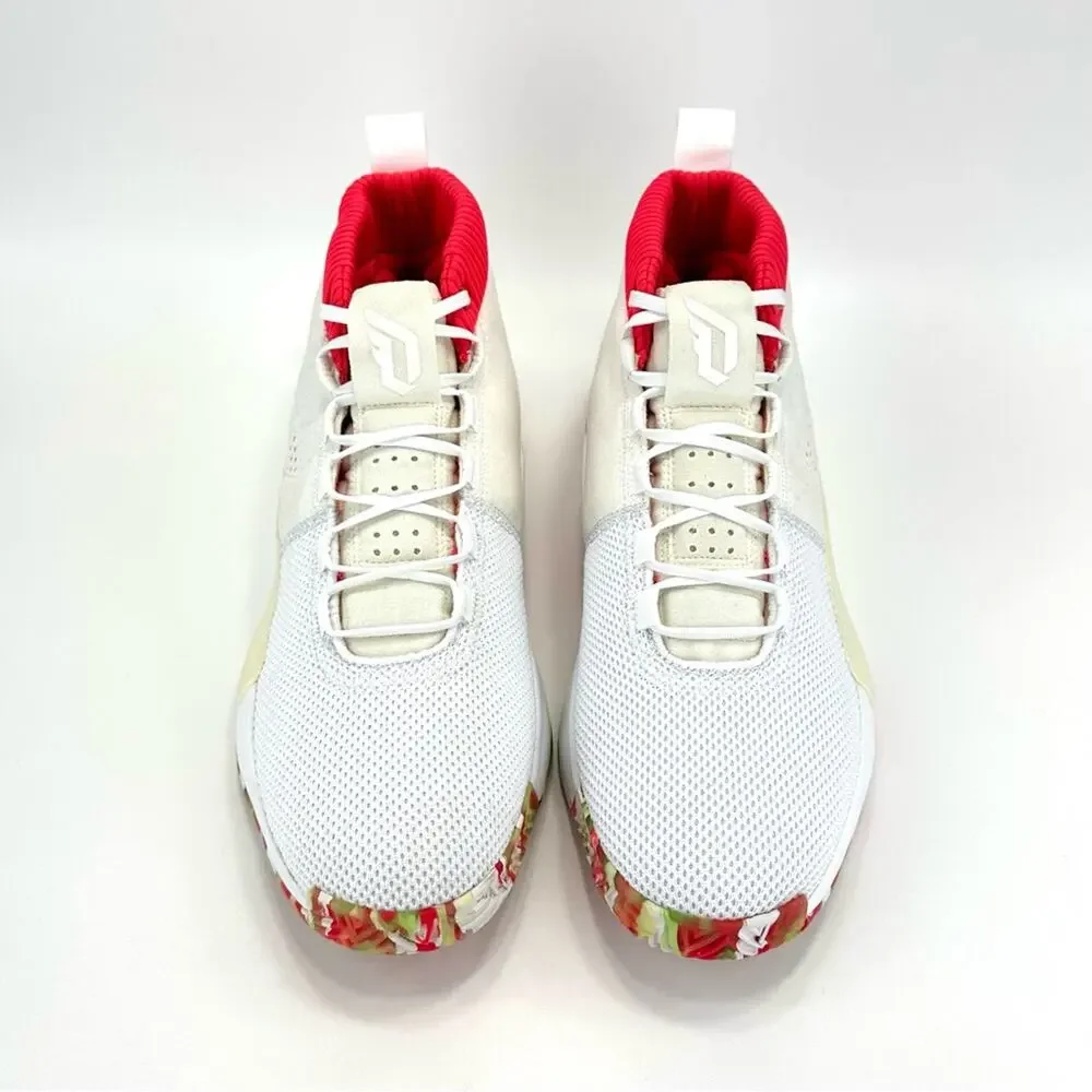BB9312 Adidas Men Dame 5 All Skate Basketball Size 13 White Damian Lillard Shoes